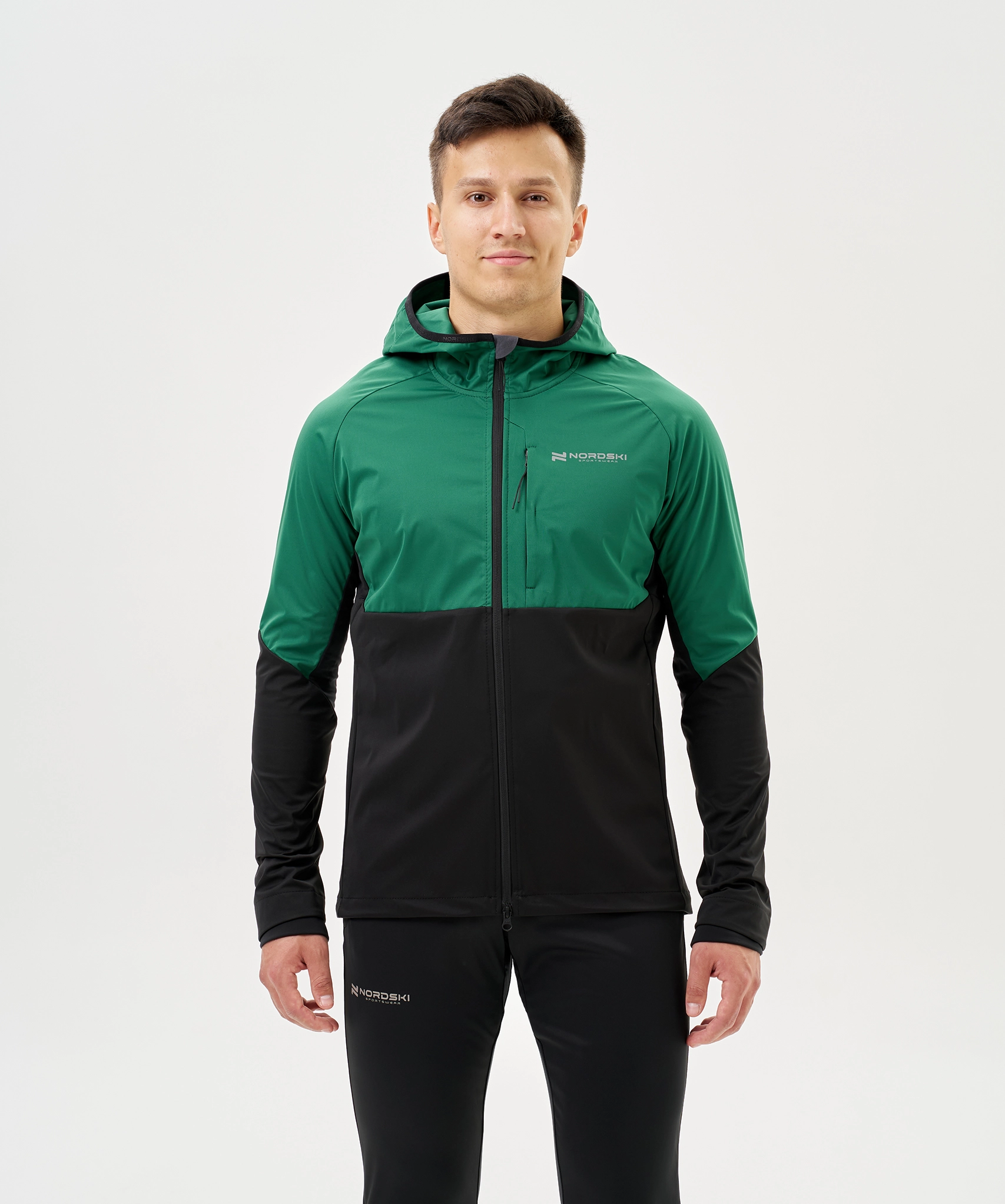 Тренировочная куртка Nordski PRO TOUR HOOD Shark/Black