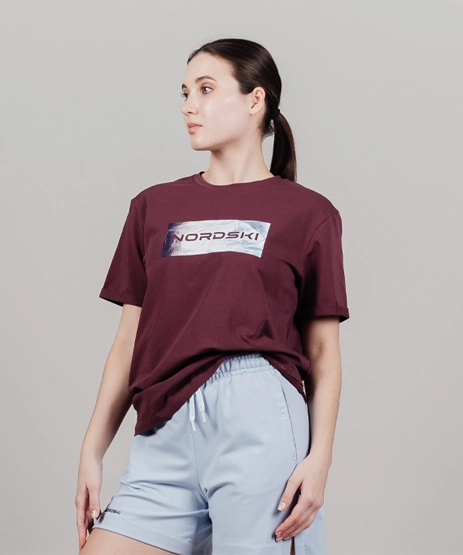 Футболка Nordski Simple Logo Beige/Sunset W