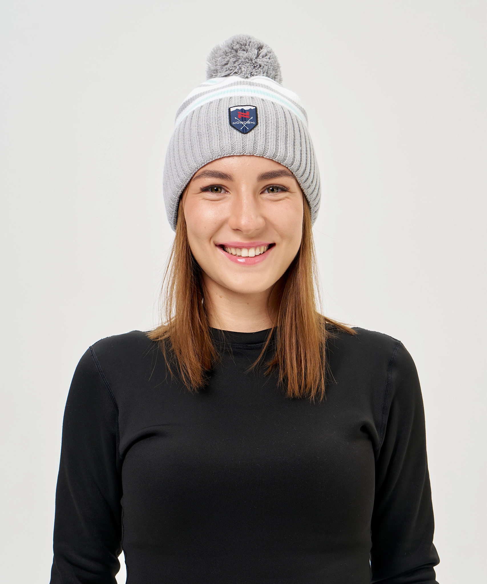 Шапка Nordski Severe Ice Mint/White