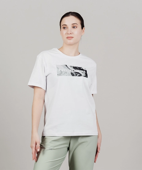 Футболка Nordski Simple Logo Beige/Sunset W