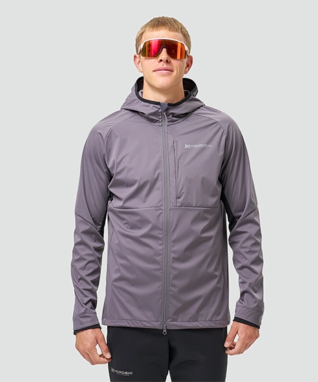 Тренировочная куртка Nordski PRO TOUR HOOD Shark/Black