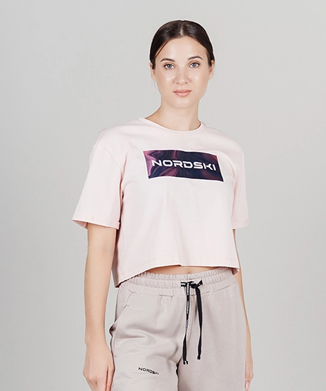 Футболка Nordski Simple Logo Beige/Sunset W