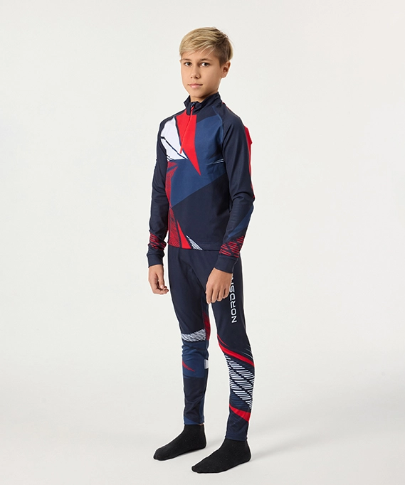 Гоночный костюм Nordski Jr. Heat Blue/Red