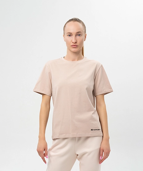 Футболка Nordski Simple Logo Beige/Sunset W