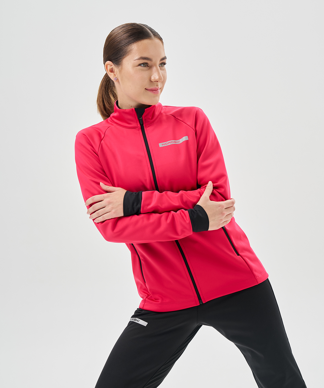 Тренировочная куртка Nordski Core Pink/Black W