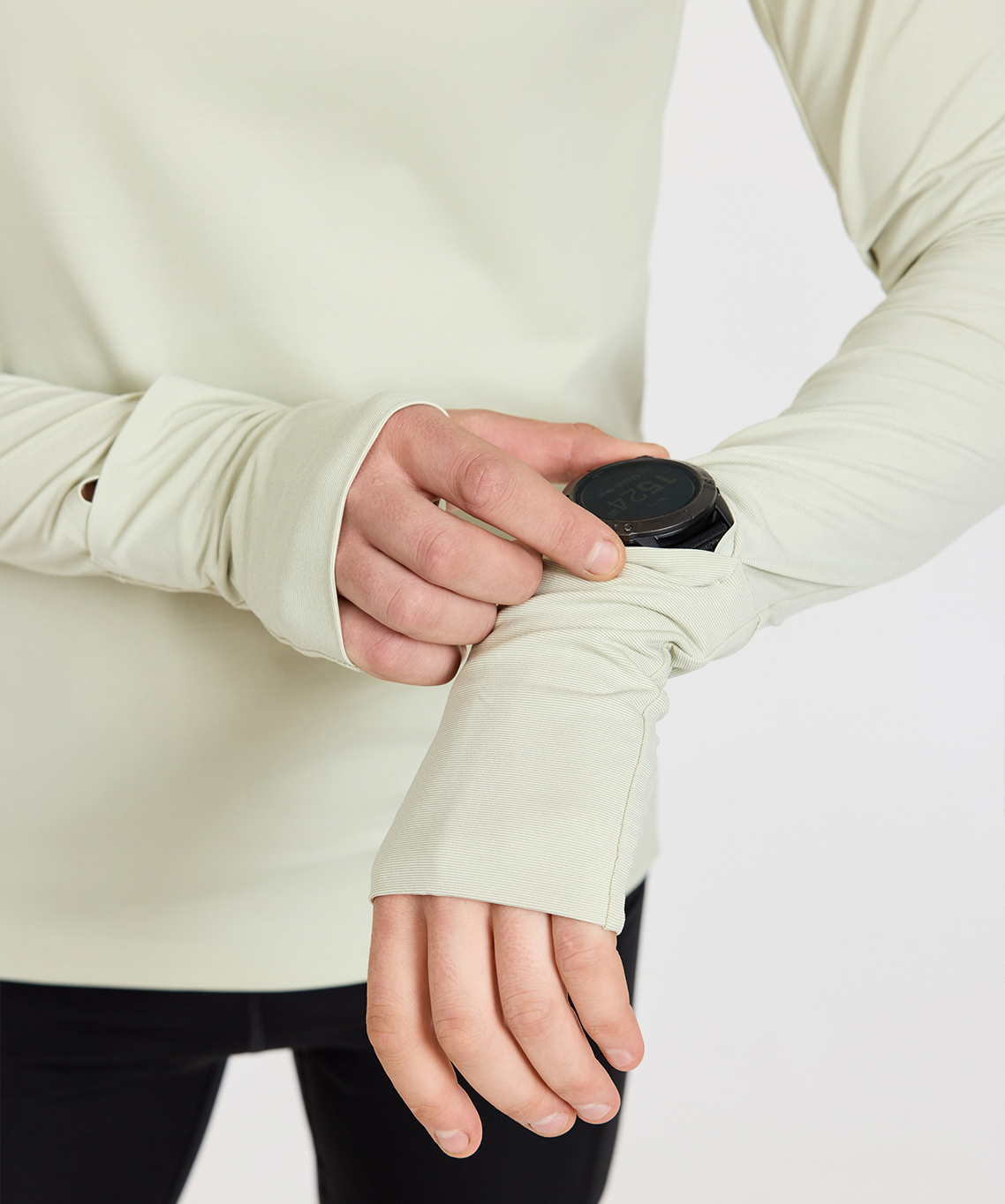 Лонгслив Nordski RunTech Smoky Green