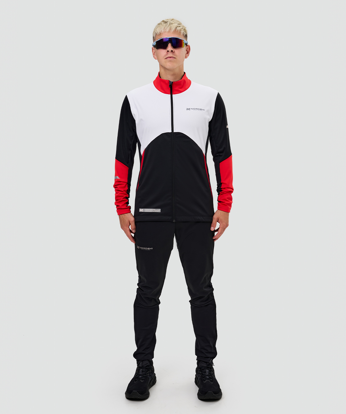 Тренировочная куртка Nordski Pro 2.0 White/Black/Red