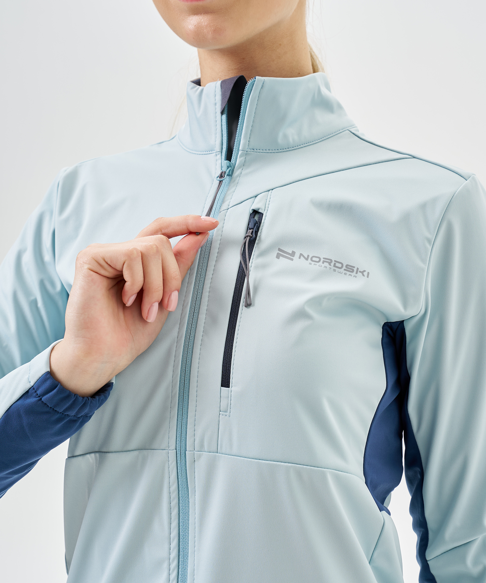 Тренировочная куртка Nordski PRO TOUR Aqua/Deep W