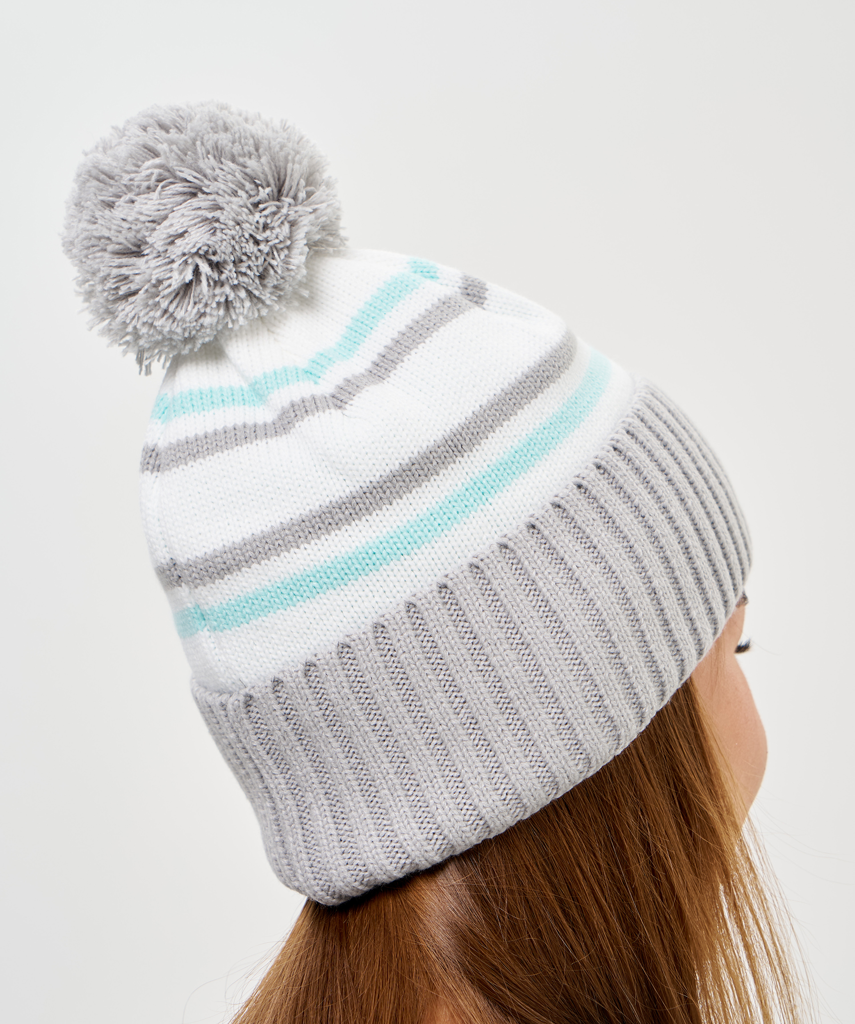 Шапка Nordski Severe White/Grey