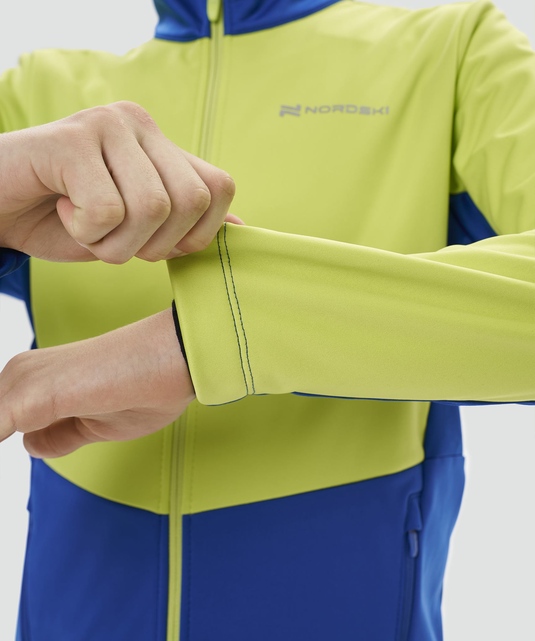 Тренировочная куртка Nordski Jr. Advance True Blue/Lime