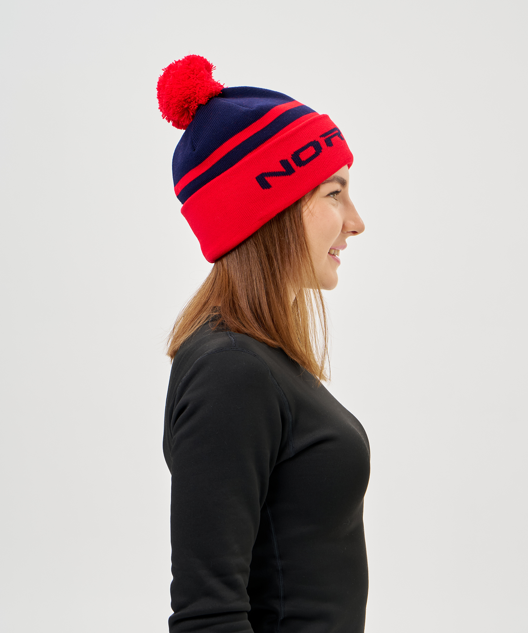 Шапка Nordski Winter Dark Blue/Red